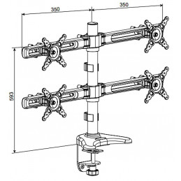 UCHWYT BIURKOWY MONITORÓW BL104 DAHUA