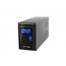 UPS ARMAC PURE SINE WAVE OFFICE LINE-INTERACTIVE 650VA LCD 2X 230V SCHUKO 230V METALOWA OBUDOWA