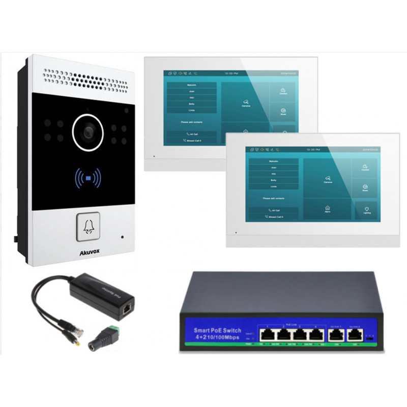 Akuvox zestaw jednorodzinny 2monitory C315W Android Wi-Fi