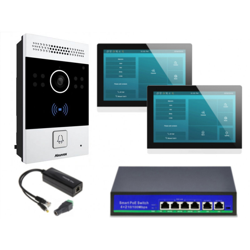 Akuvox zestaw jednorodzinny 2 monitory 10" C317W 