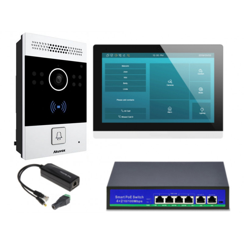 Akuvox zestaw jednorodzinny monitor C317 Android z WiFi