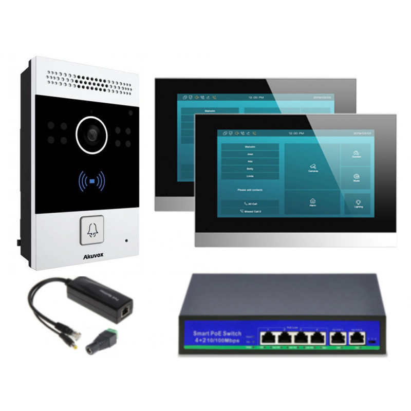 Akuvox zestaw jednorodzinny 2monitory C315 Android WIFI