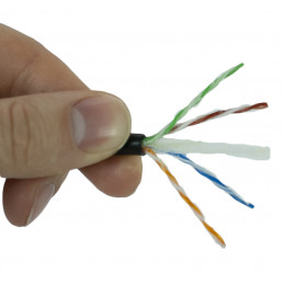 KABEL SKRĘTKA UTP ŻEL CAT 6 DRUT CU 24 AWG - 305m