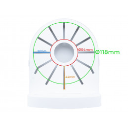 UCHWYT ŚCIENNY DO KAMER KOPUŁKOWYCH 2,5"