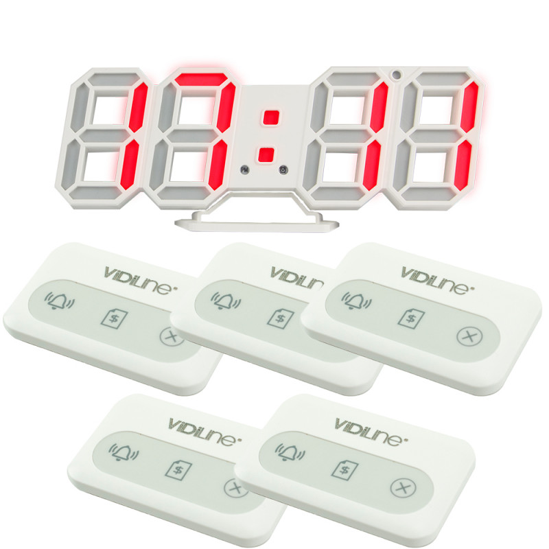 Zestaw do restauracji Tablica VIDI-PRZ-18 z 5 przyciskami wielofunkcyjnymi