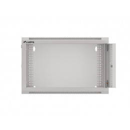 SZAFA INSTALACYJNA RACK WISZĄCA 19" 6U 570X450 SZYBKI MONTAŻ SZARA LANBERG (FLAT PACK)