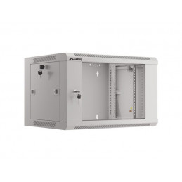 SZAFA INSTALACYJNA RACK WISZĄCA 19" 6U 570X450 SZYBKI MONTAŻ SZARA LANBERG (FLAT PACK)