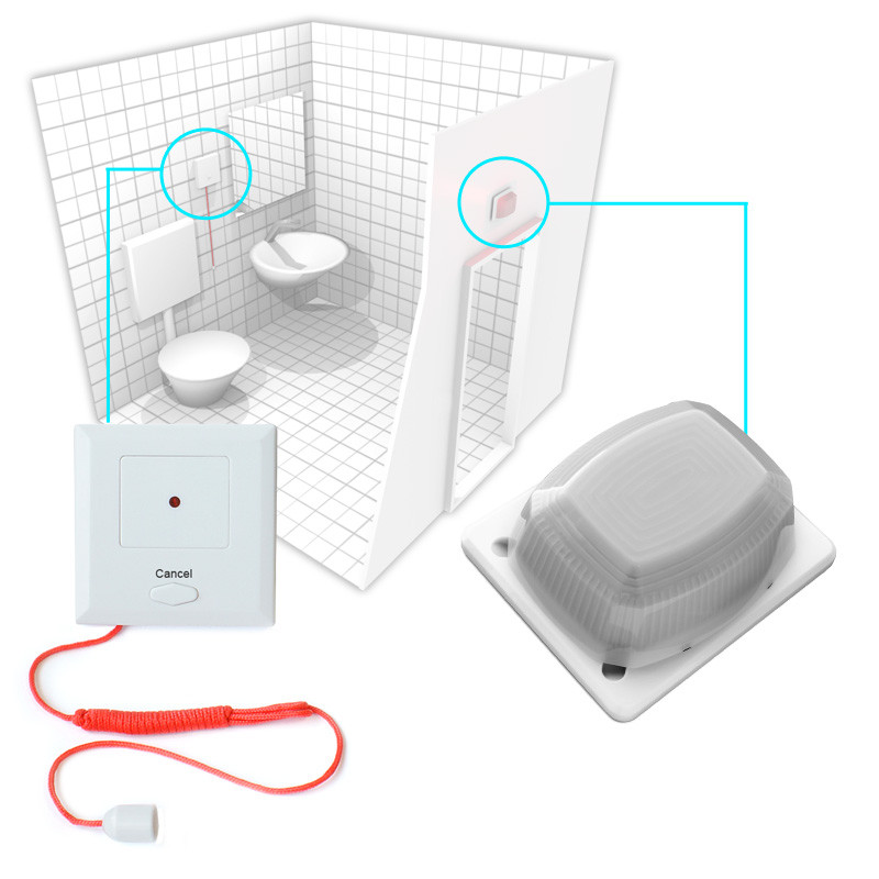 KALER system przywoławczy -  zestaw do łazienki WC