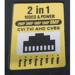 WIDEO BALUN RJ45 Z ZASILANIEM - KOMPLET