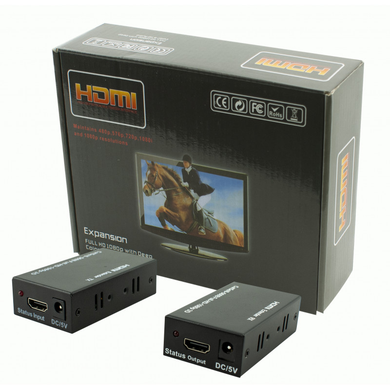 EXTENDER HDMI PO SKRĘTCE KOMPUTEROWEJ