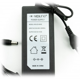 ZASILACZ STABILIZOWANY TYPU DESKTOP 12V 5A Vidiline ECO VIDI-ZD-5000E