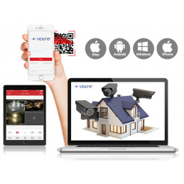 MONITORING 2Mpx 2 KAMERY TUBOWE HDD 1TB 